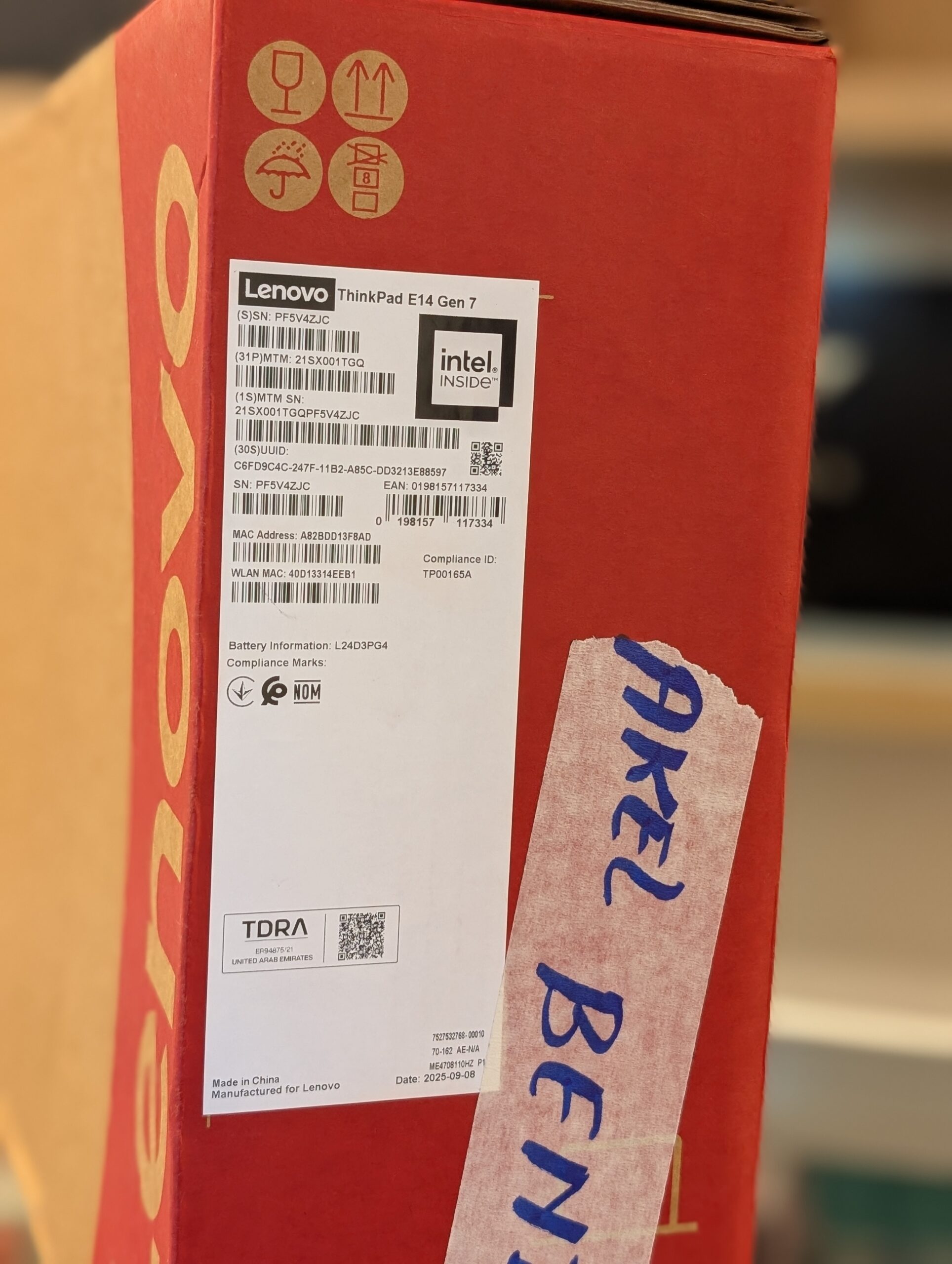PC Lenovo Thinkpad E14 Gen 7 Intel Core Ultra 7 255H Prix : 750.000fcfa – Image 16